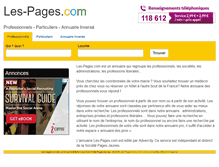 Tablet Screenshot of les-pages.com